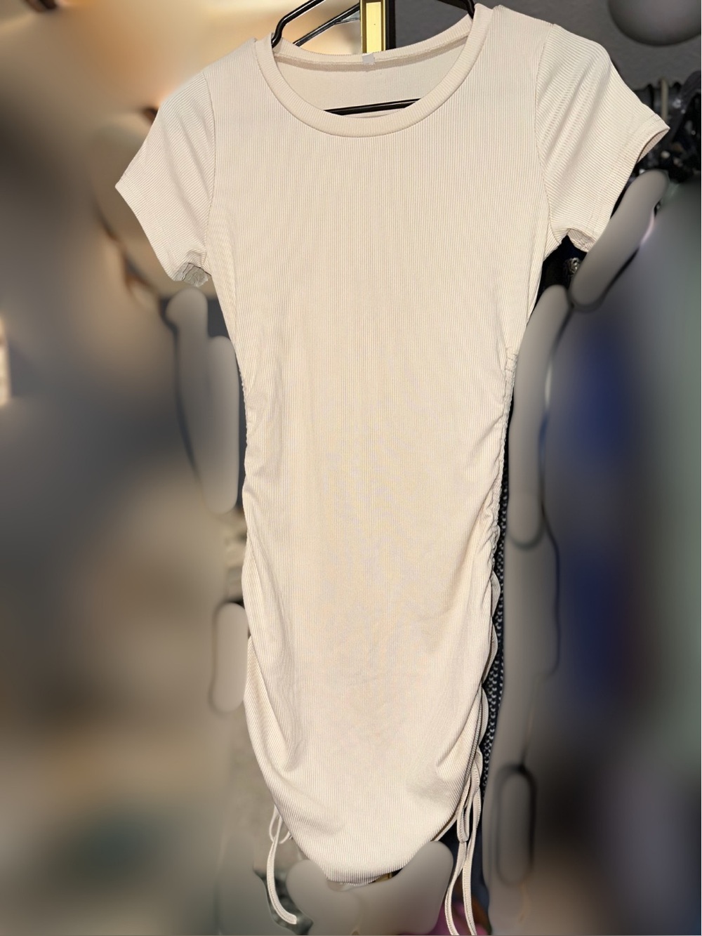 Cream Bodycon dress